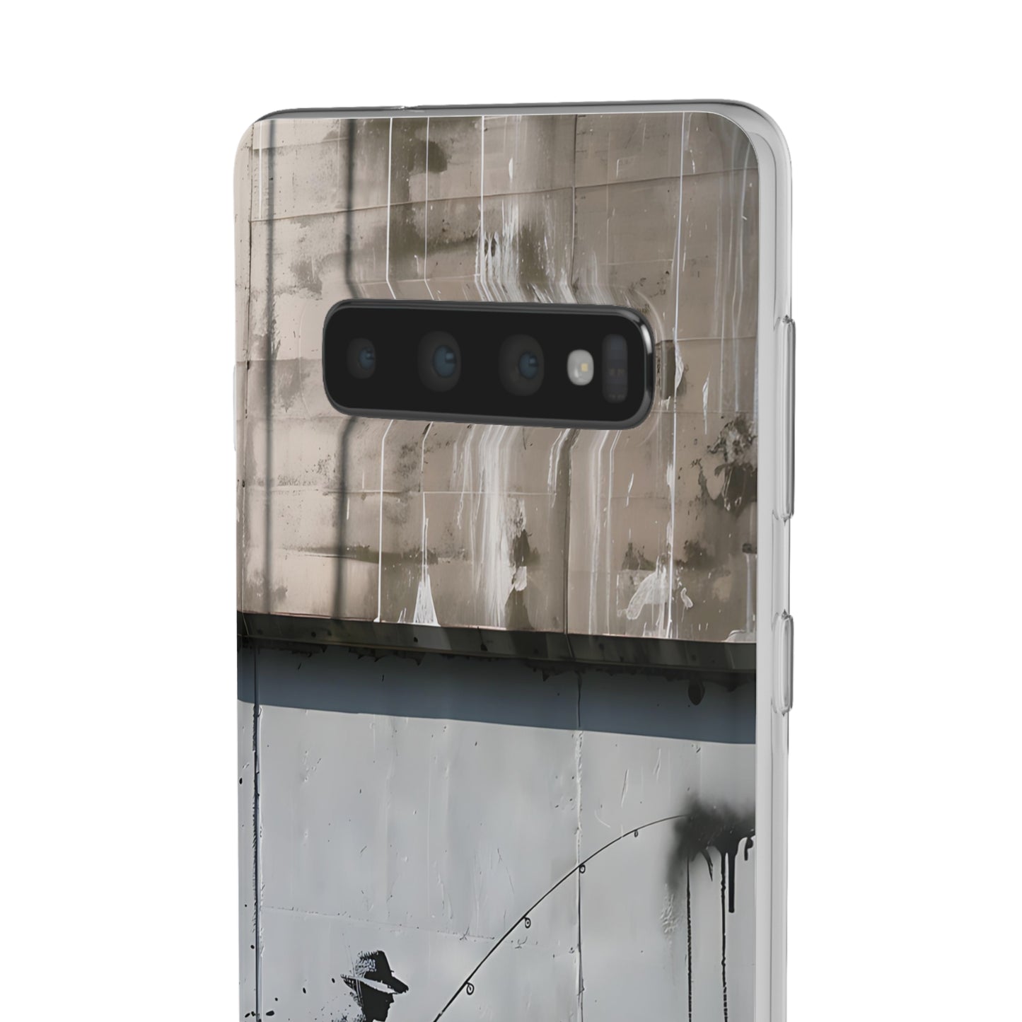 Banksy inspired man fishing | iPhone/Samsung | Slimline Phone Case