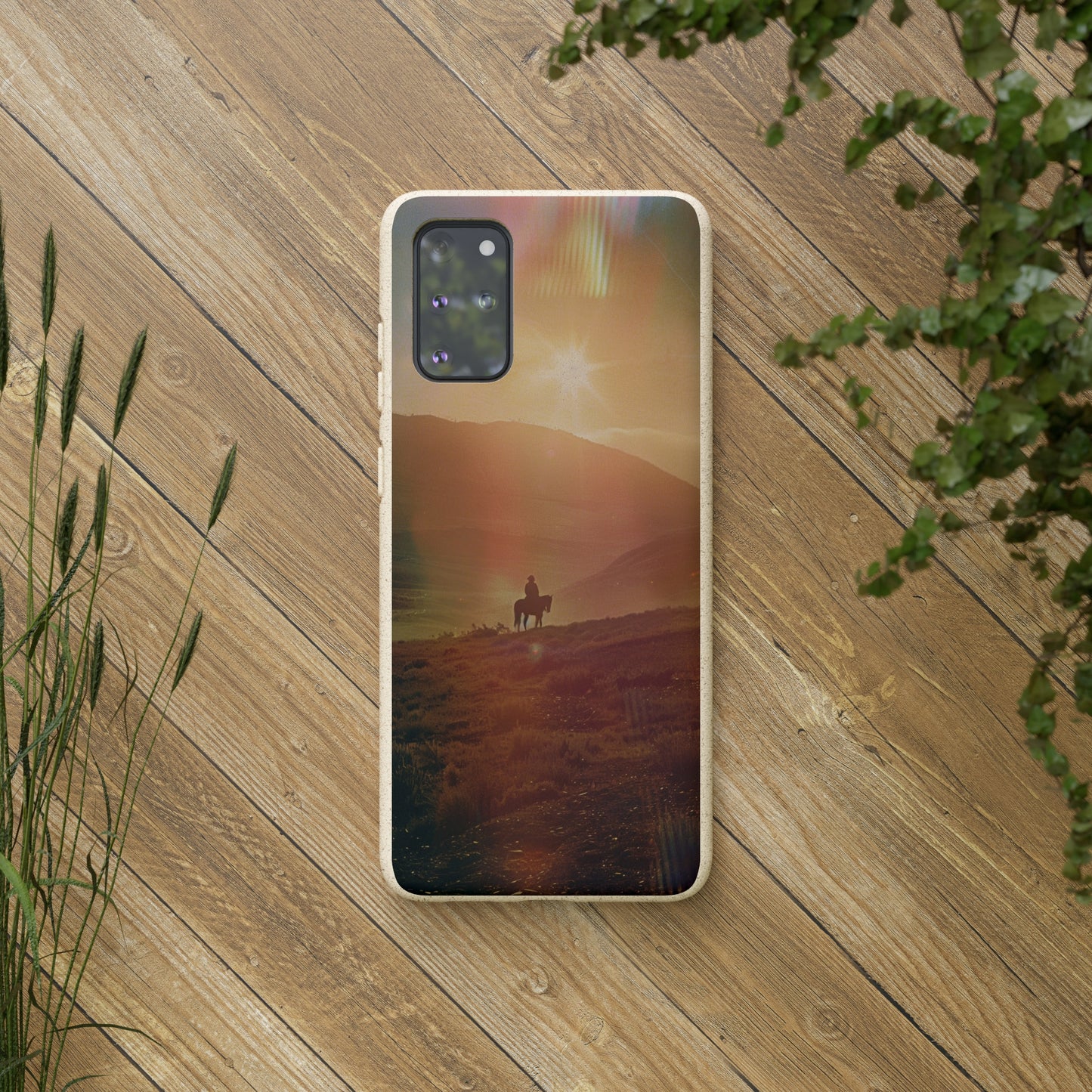 Horse rider cinematic Biodegradable Phone Case | iPhone / Samsung