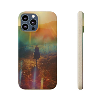 Horse rider cinematic Biodegradable Phone Case | iPhone / Samsung