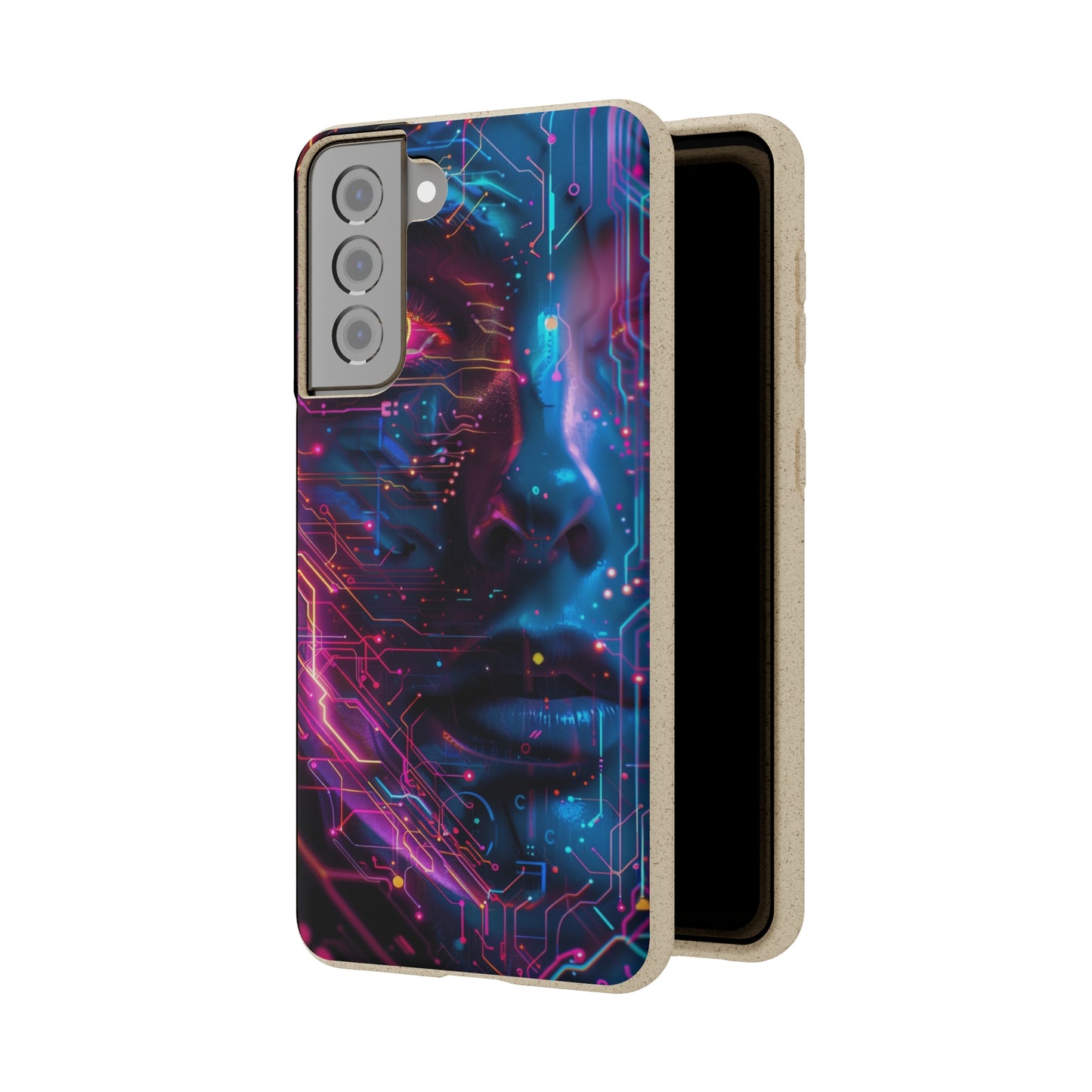 Cyberpunk woman Biodegradable Phone Case | iPhone / Samsung