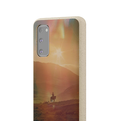 Horse rider cinematic Biodegradable Phone Case | iPhone / Samsung