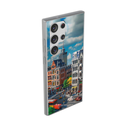 Lego style street scene protective phone case