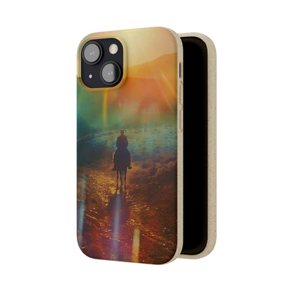 Horse rider cinematic Biodegradable Phone Case | iPhone / Samsung