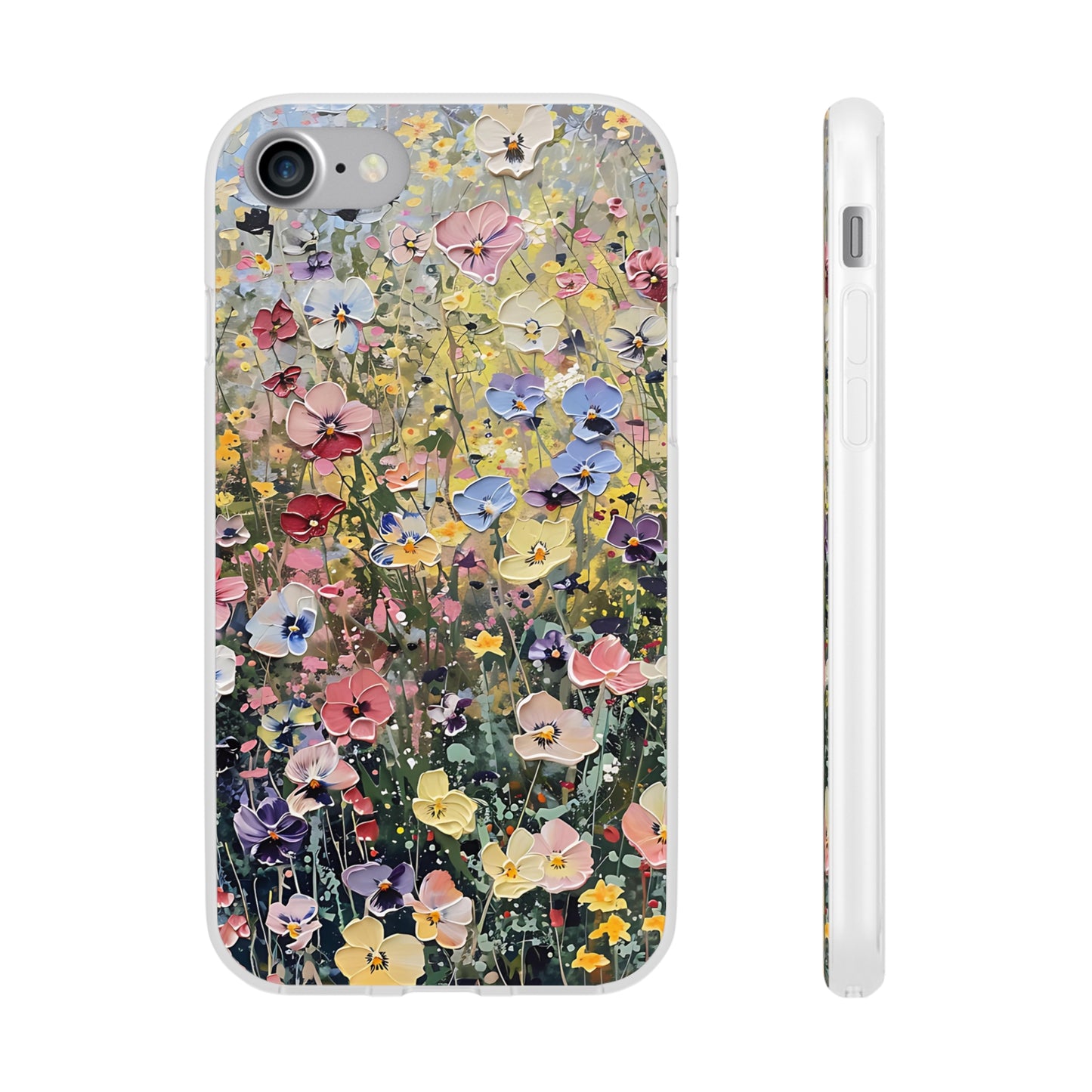 Damien Hirst Inspired Oil on Canvas Flowers | iPhone/Samsung | Slimline Phone Case