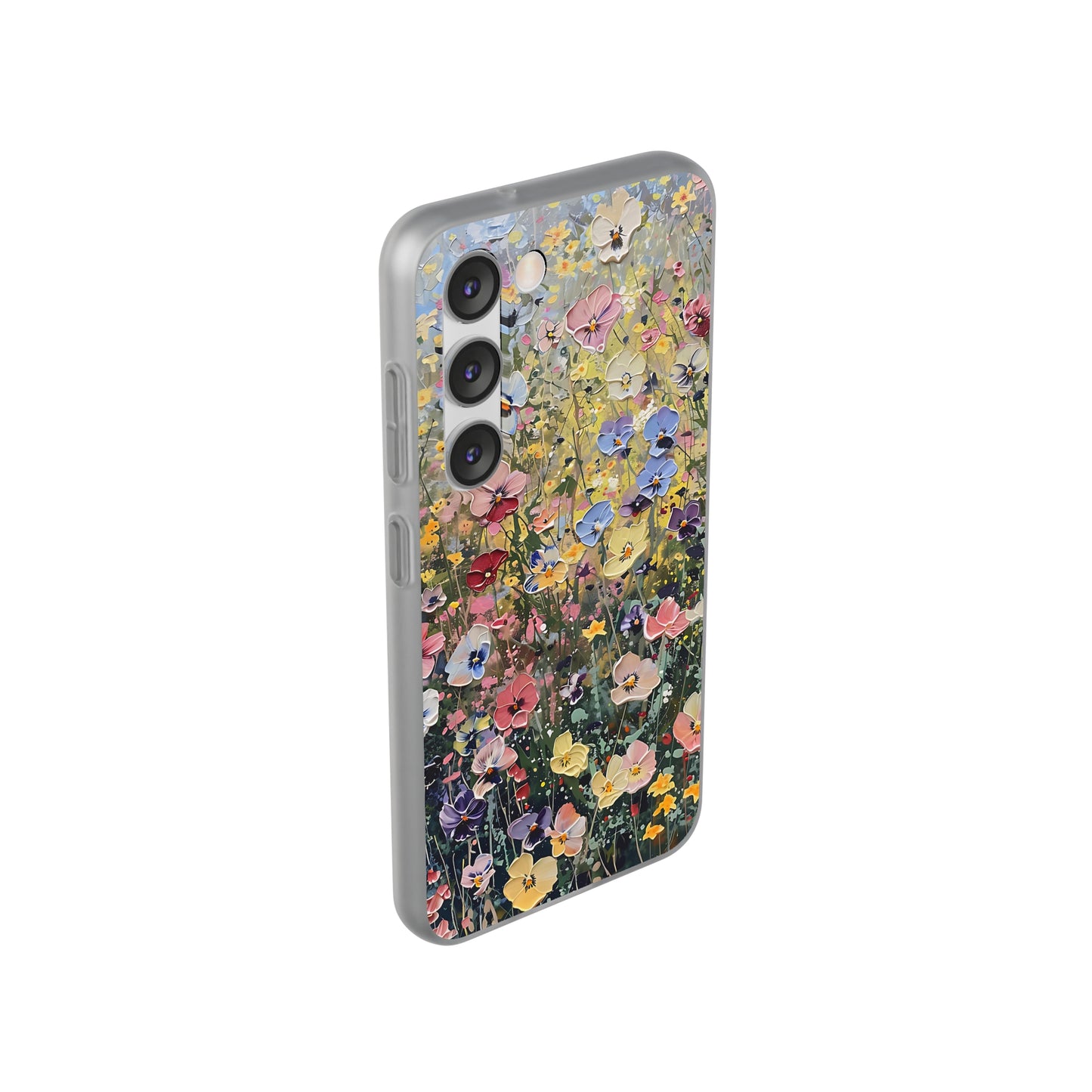 Damien Hirst Inspired Oil on Canvas Flowers | iPhone/Samsung | Slimline Phone Case