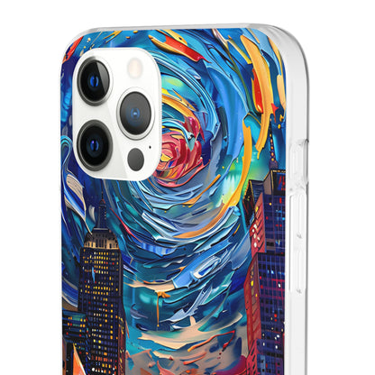 Van Gogh inspired City scene | iPhone/Samsung | Slimline Phone Case