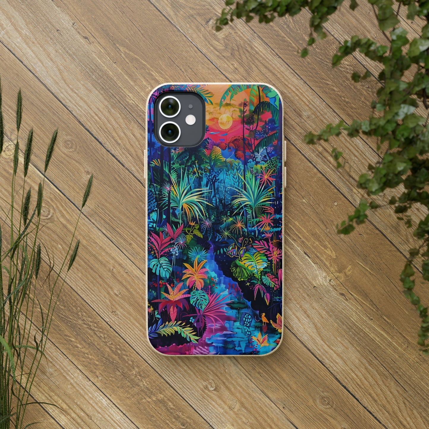 Colourful Rain Forest Biodegradable Phone Case | iPhone / Samsung