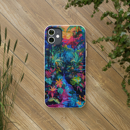 Colourful Rain Forest Biodegradable Phone Case | iPhone / Samsung