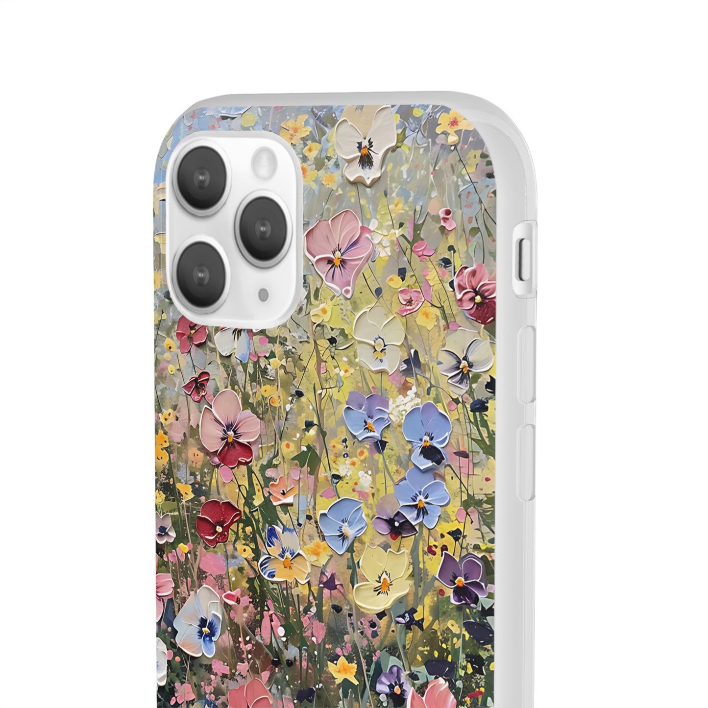 Damien Hirst Inspired Oil on Canvas Flowers | iPhone/Samsung | Slimline Phone Case