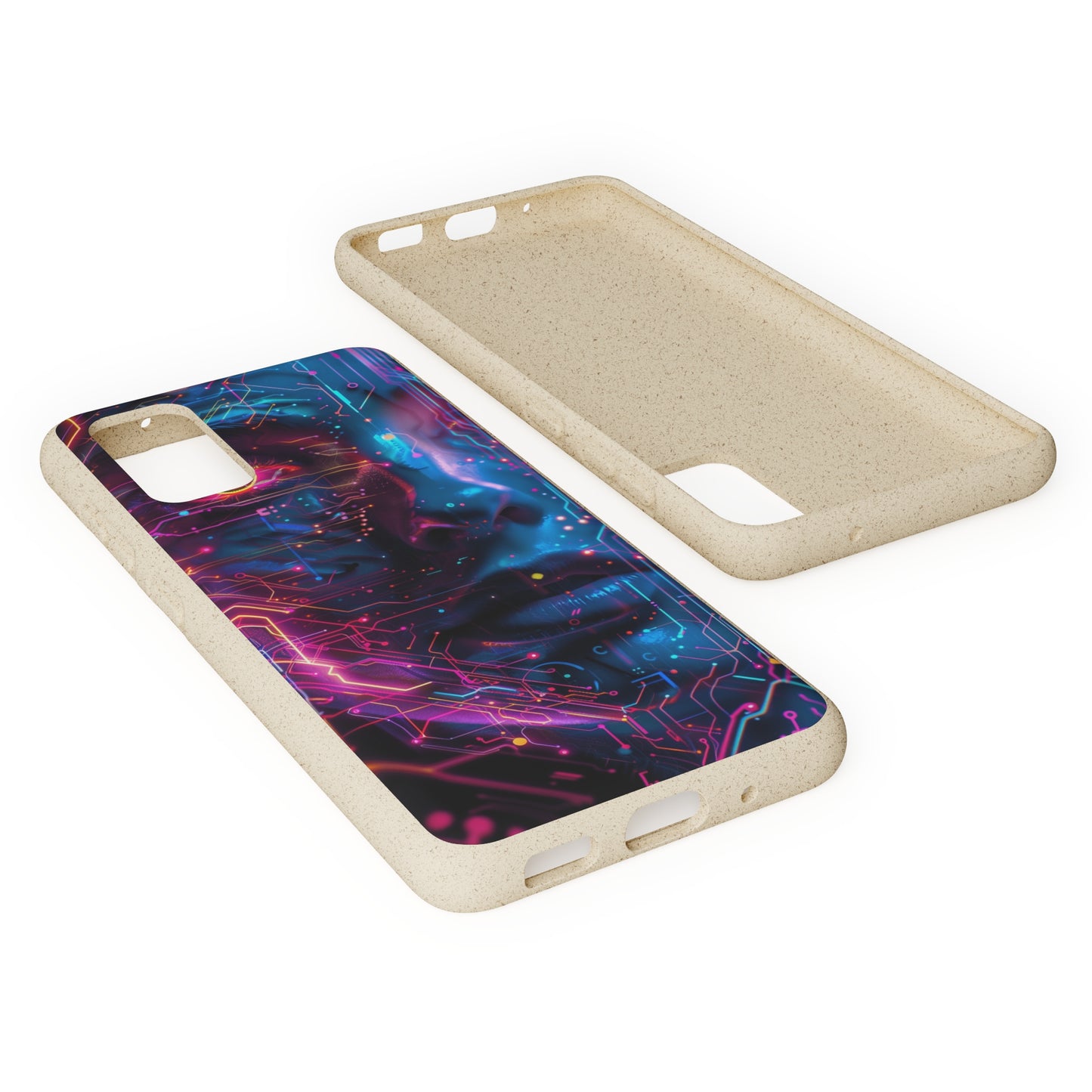 Cyberpunk woman Biodegradable Phone Case | iPhone / Samsung