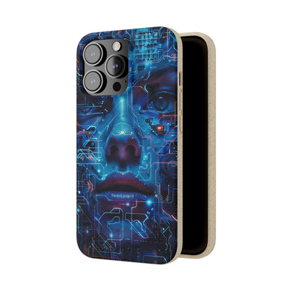 Cyberpunk woman Biodegradable Phone Case | iPhone / Samsung