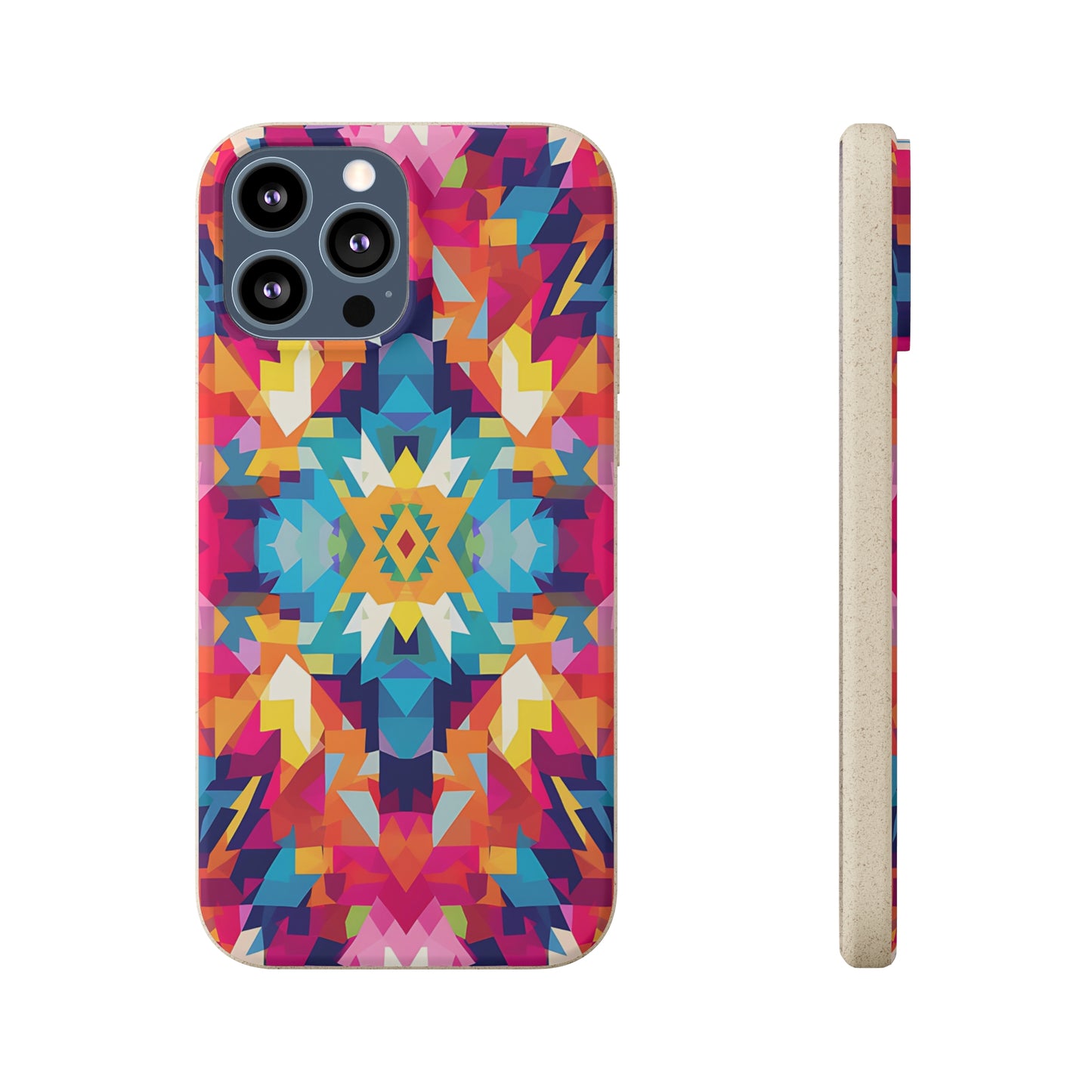 Bold, colourful pattern Biodegradable Phone Case | iPhone / Samsung