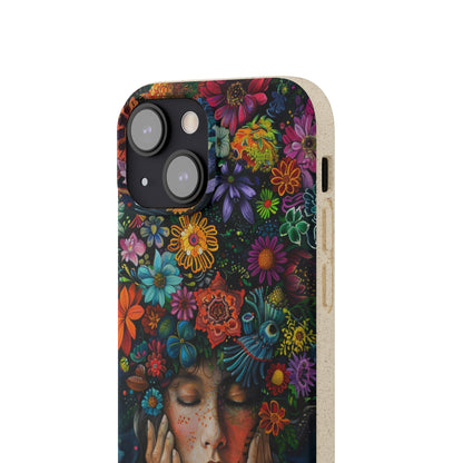 Flower woman Biodegradable Phone Case | iPhone / Samsung