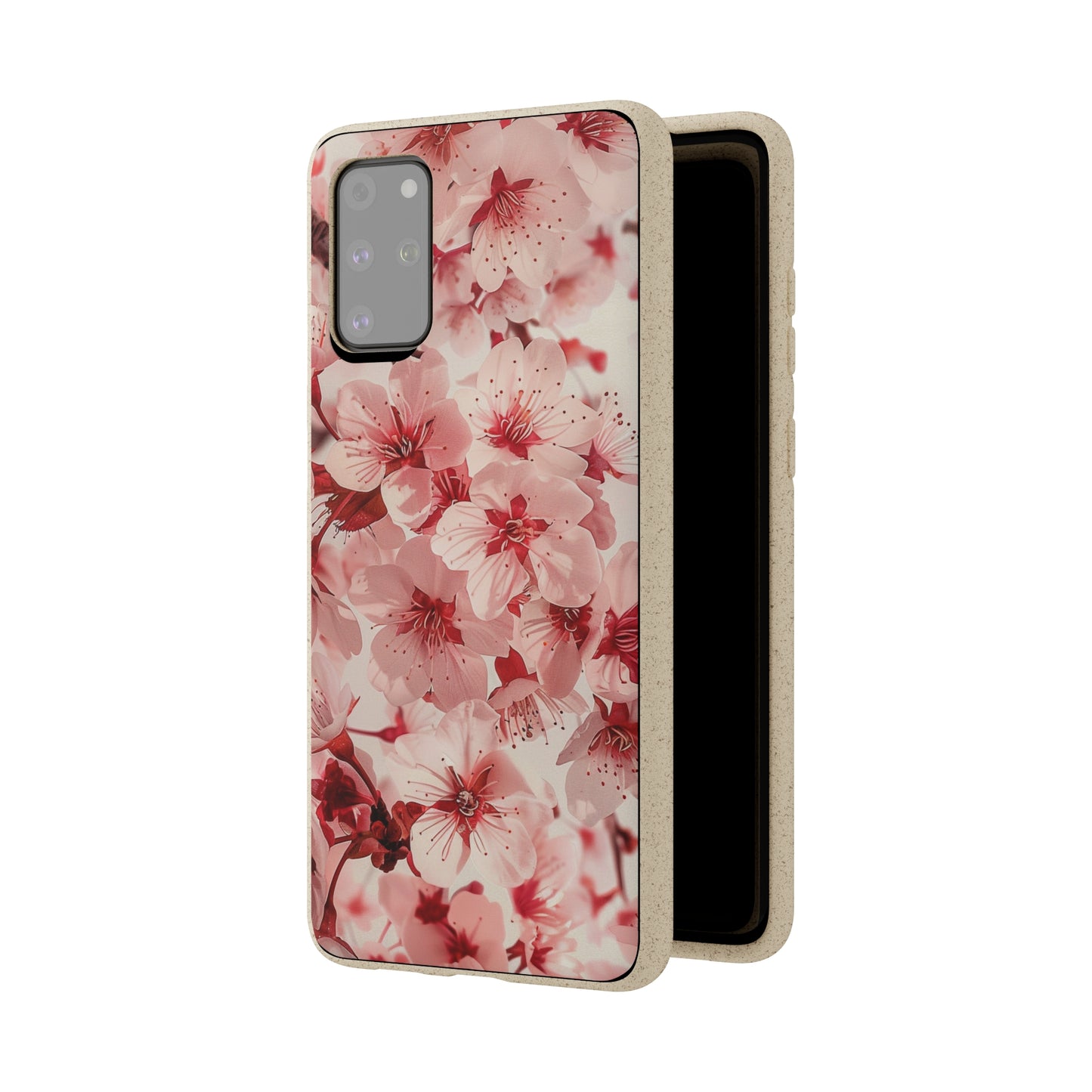 Pink Flowers Biodegradable Phone Case | iPhone / Samsung