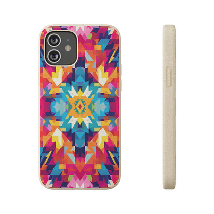 Bold, colourful pattern Biodegradable Phone Case | iPhone / Samsung