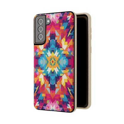 Bold, colourful pattern Biodegradable Phone Case | iPhone / Samsung