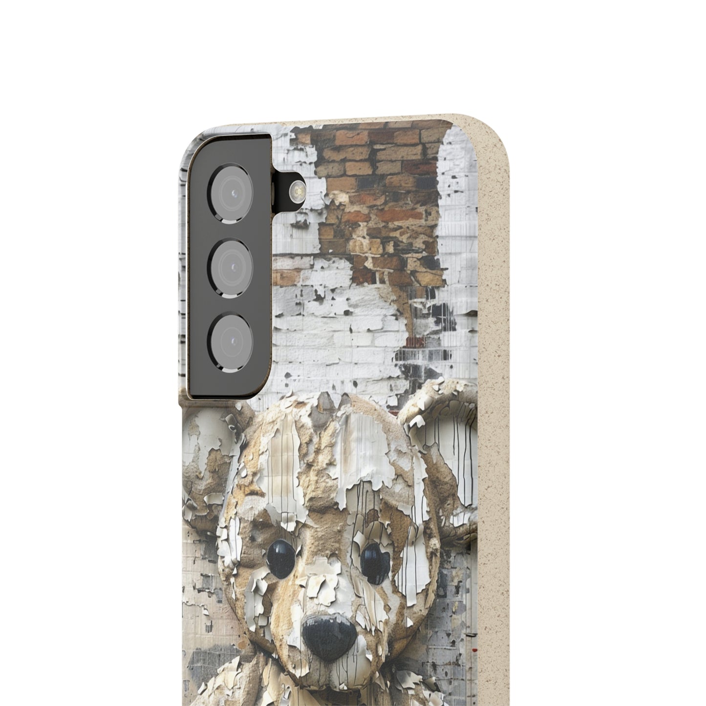 Vhils inspired Teddy Bear Biodegradable Phone Case | iPhone / Samsung