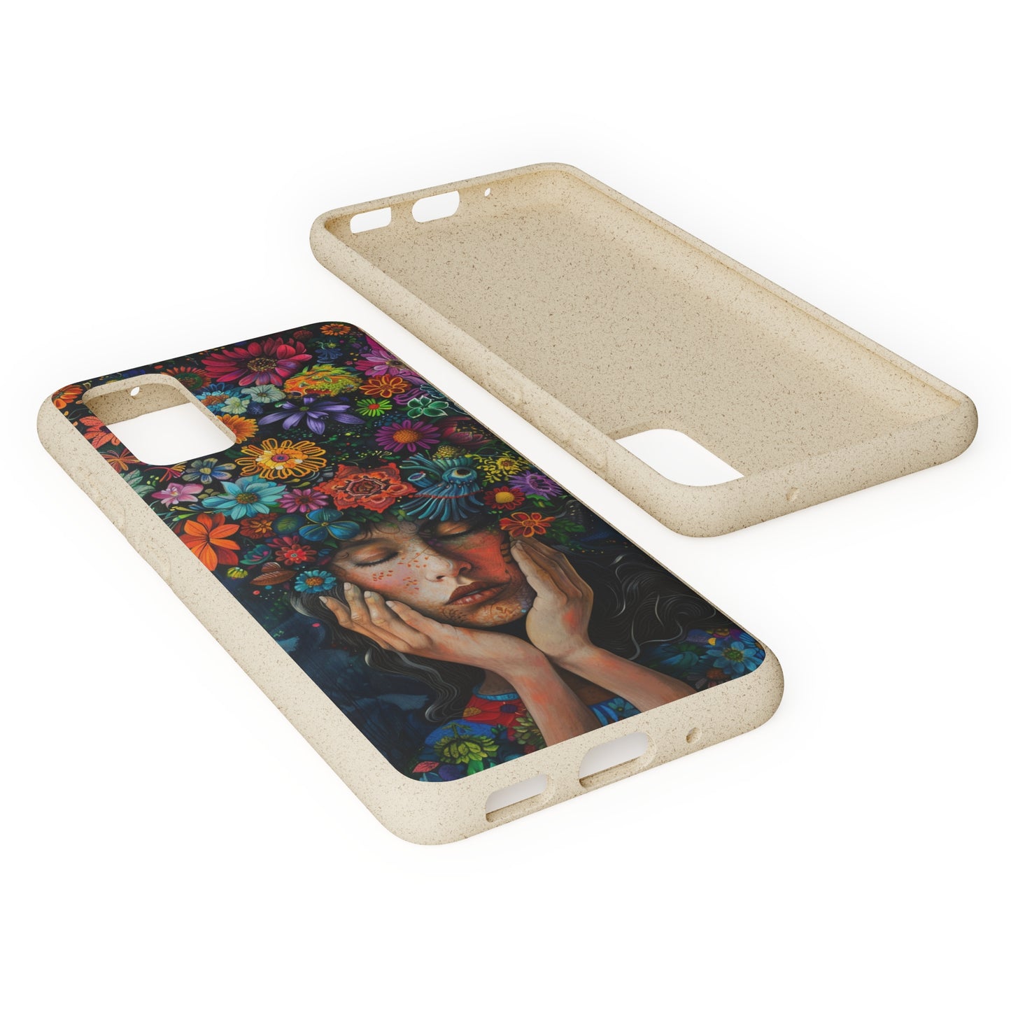 Flower woman Biodegradable Phone Case | iPhone / Samsung