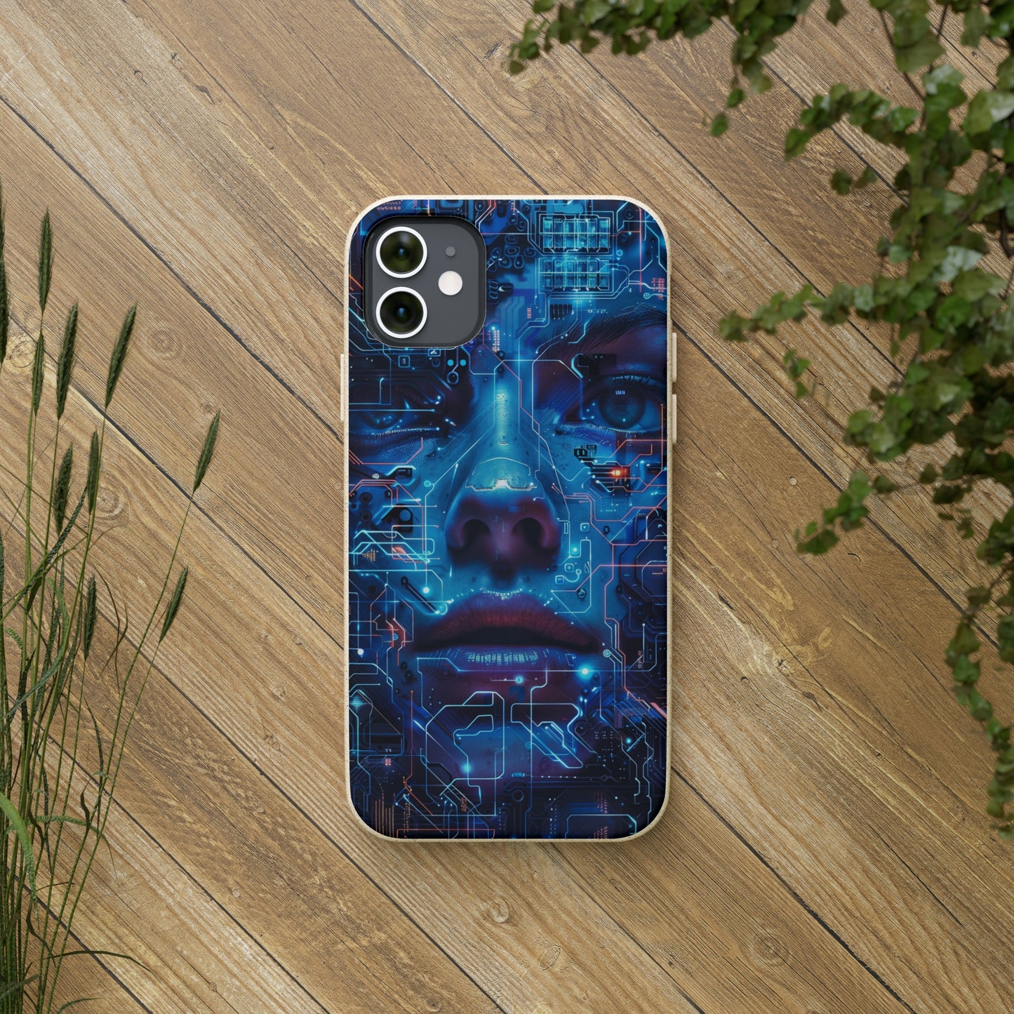 Cyberpunk woman Biodegradable Phone Case | iPhone / Samsung