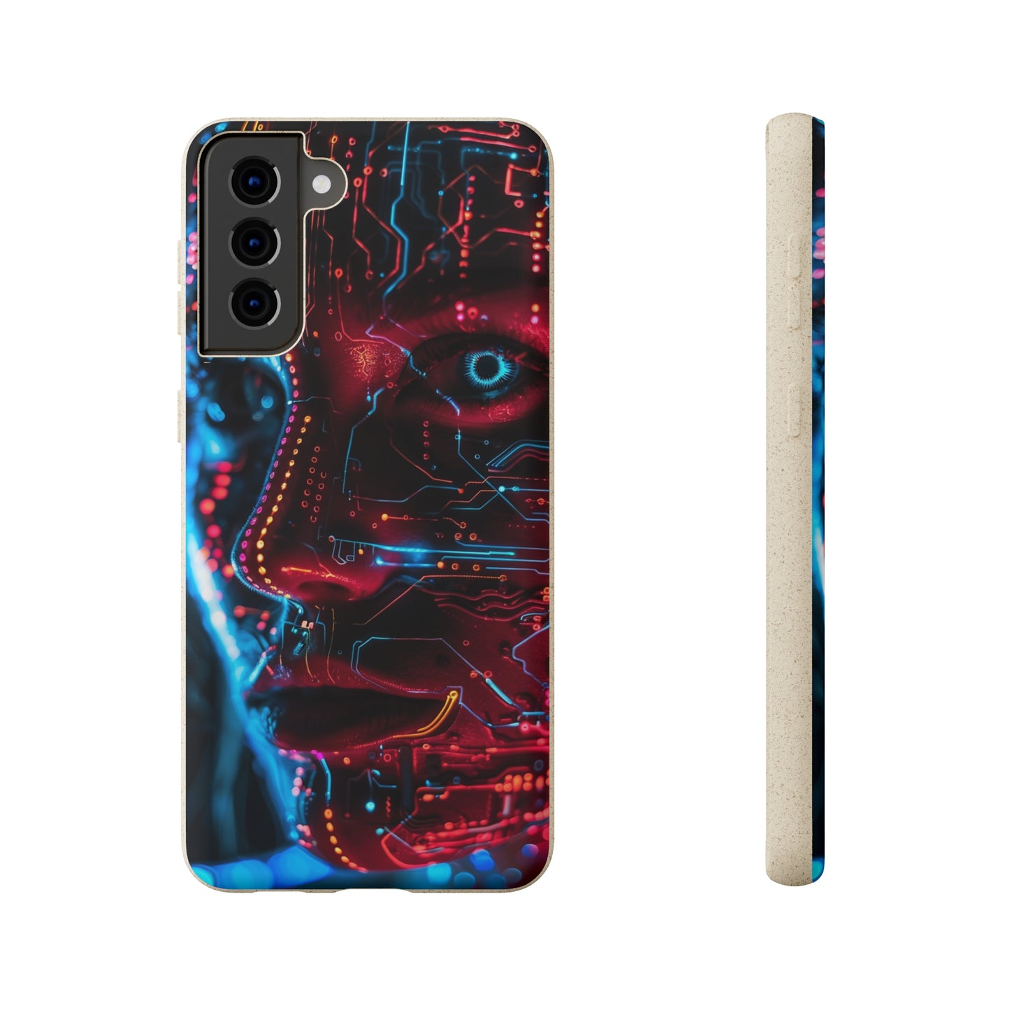 Cyberpunk woman Biodegradable Phone Case | iPhone / Samsung