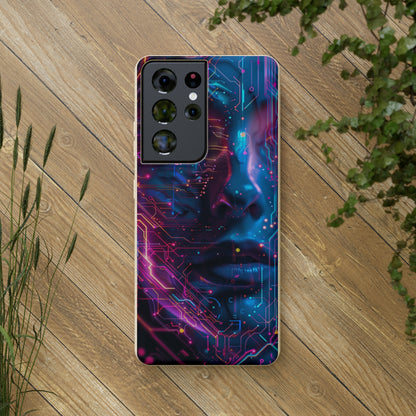 Cyberpunk woman Biodegradable Phone Case | iPhone / Samsung