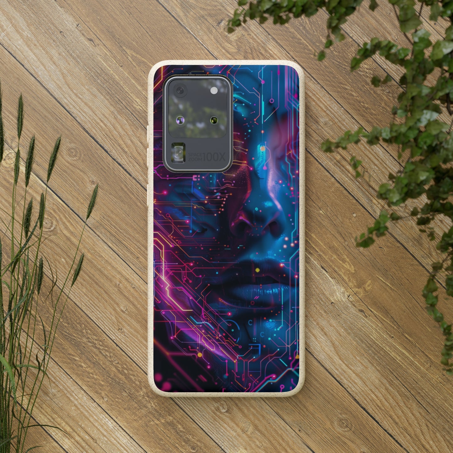 Cyberpunk woman Biodegradable Phone Case | iPhone / Samsung