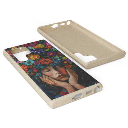 Flower woman Biodegradable Phone Case | iPhone / Samsung