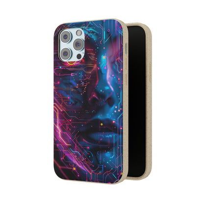 Cyberpunk woman Biodegradable Phone Case | iPhone / Samsung