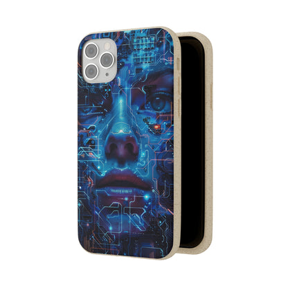 Cyberpunk woman Biodegradable Phone Case | iPhone / Samsung