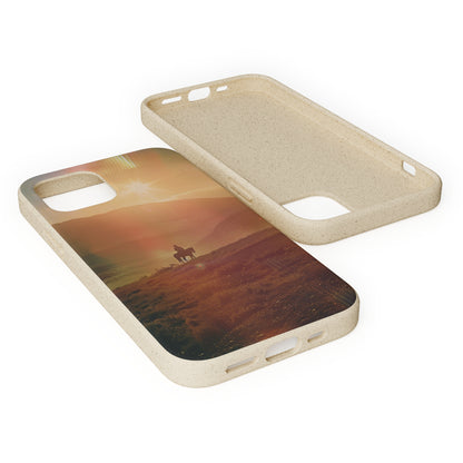 Horse rider cinematic Biodegradable Phone Case | iPhone / Samsung