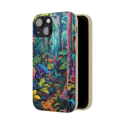 Colourful Rain Forest Biodegradable Phone Case | iPhone / Samsung