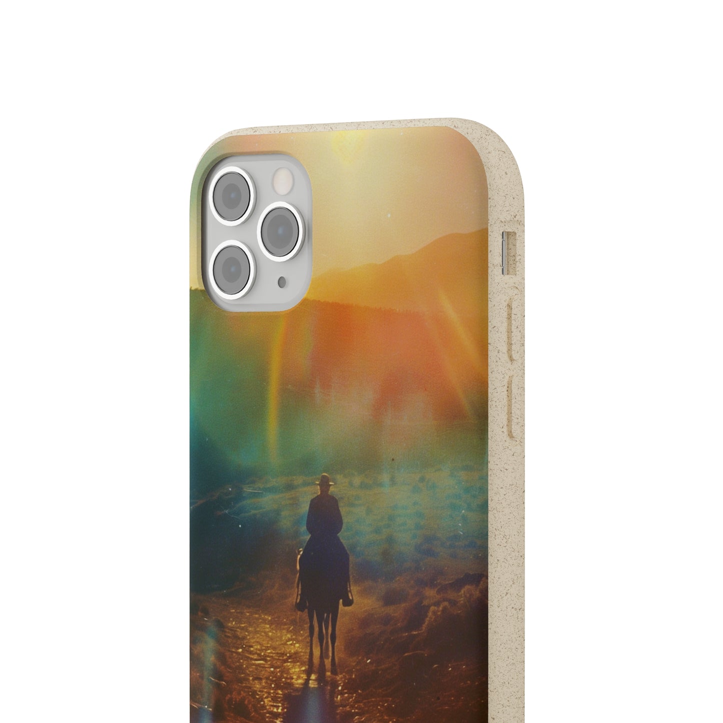 Horse rider cinematic Biodegradable Phone Case | iPhone / Samsung