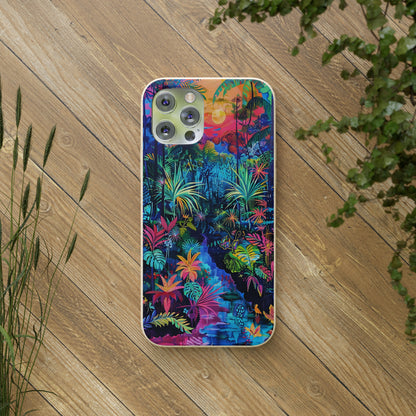 Colourful Rain Forest Biodegradable Phone Case | iPhone / Samsung