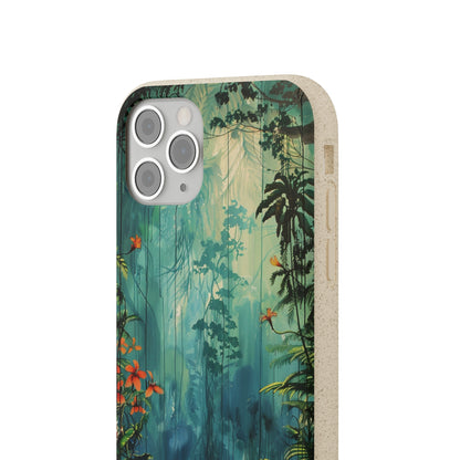 Rain Forest Clearing Scene Biodegradable Phone Case | iPhone / Samsung