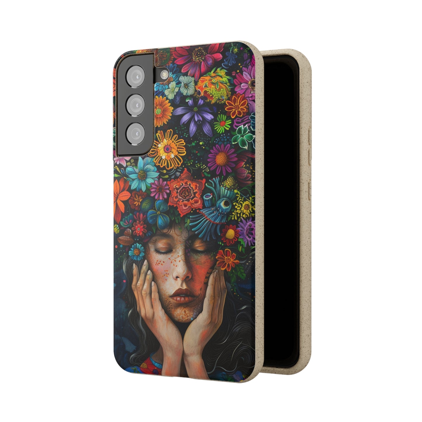 Flower woman Biodegradable Phone Case | iPhone / Samsung