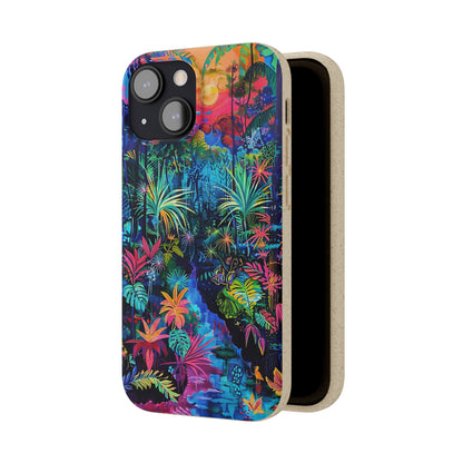 Colourful Rain Forest Biodegradable Phone Case | iPhone / Samsung