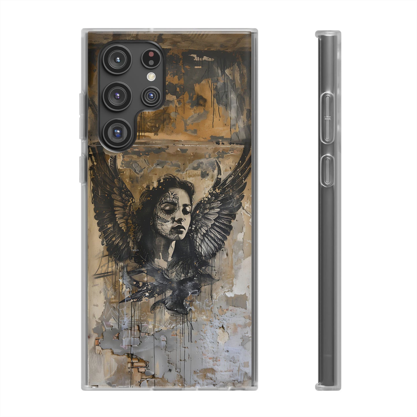 Vhils inspired Gothic Woman Phone Case