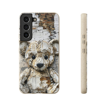 Vhils inspired Teddy Bear Biodegradable Phone Case | iPhone / Samsung