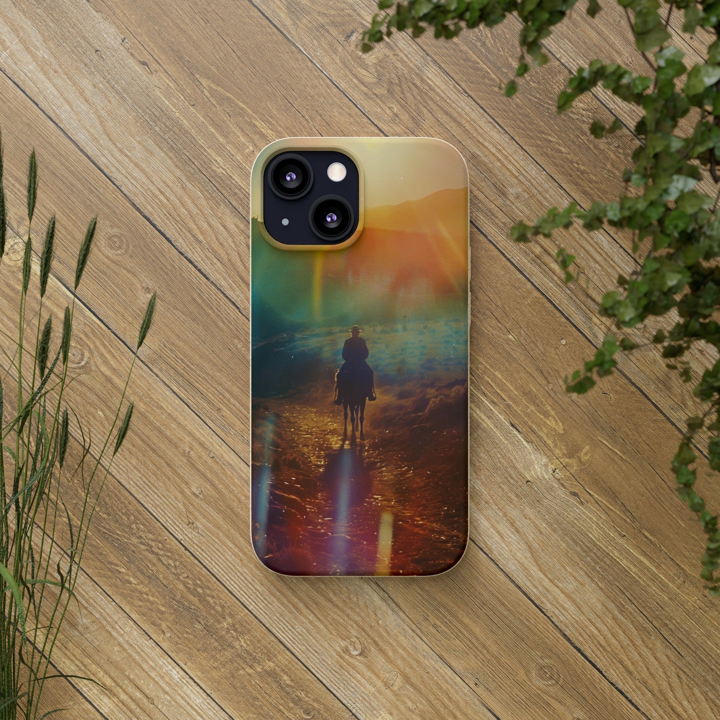 Horse rider cinematic Biodegradable Phone Case | iPhone / Samsung