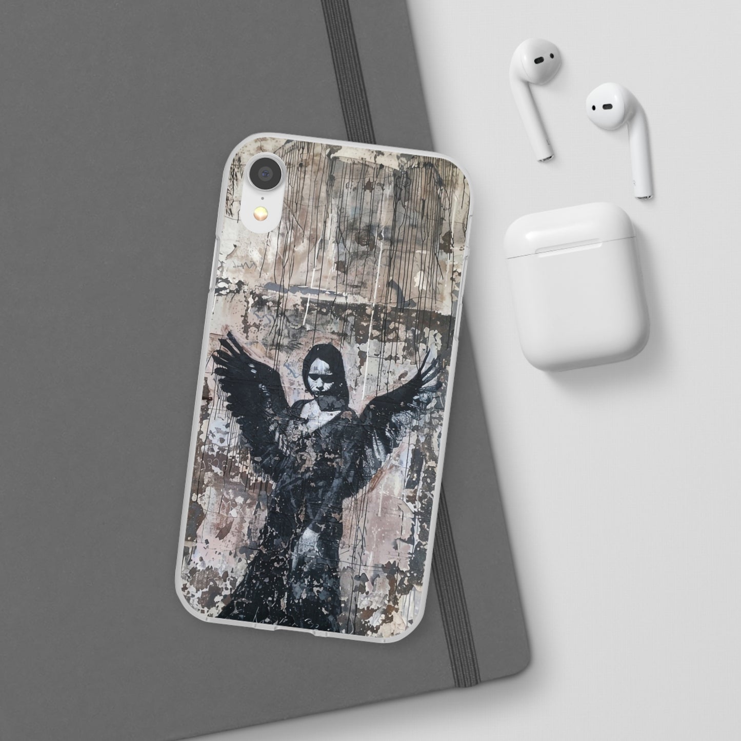 Vhils inspired Gothic Dark Angel Phone Case