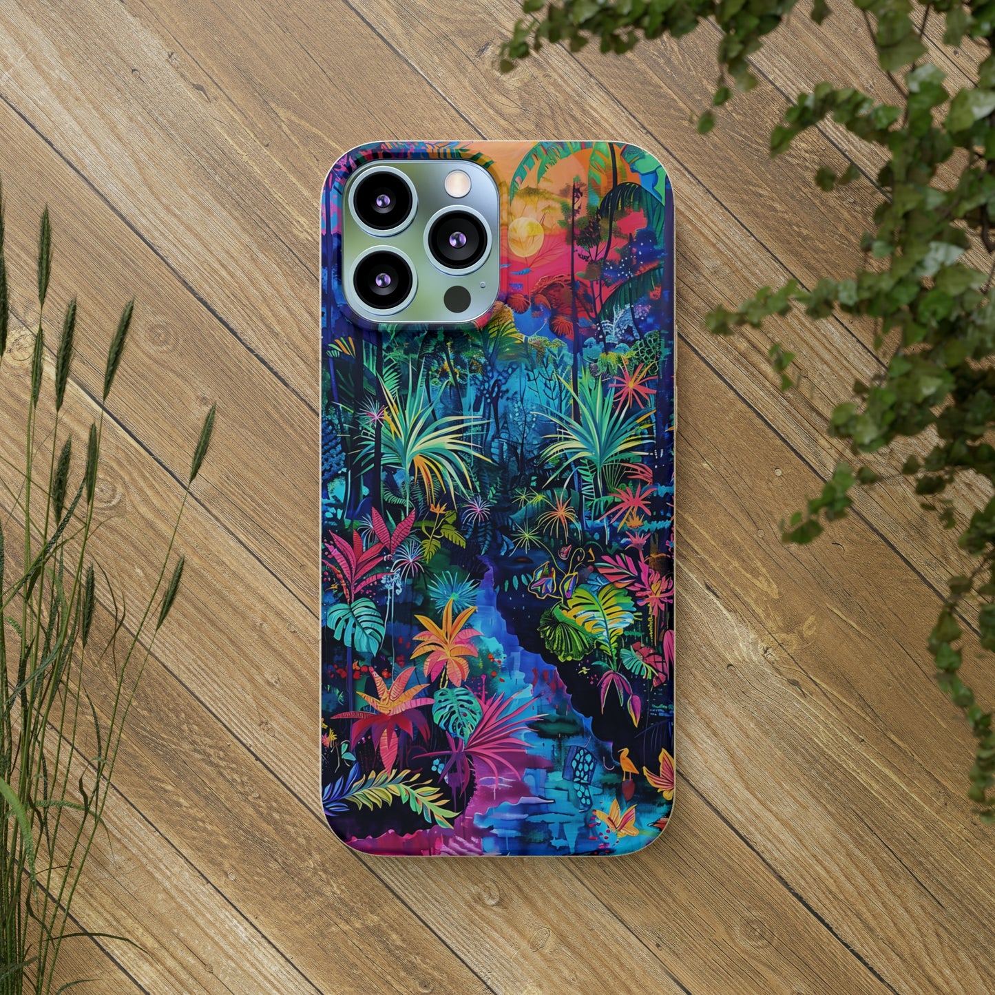 Colourful Rain Forest Biodegradable Phone Case | iPhone / Samsung