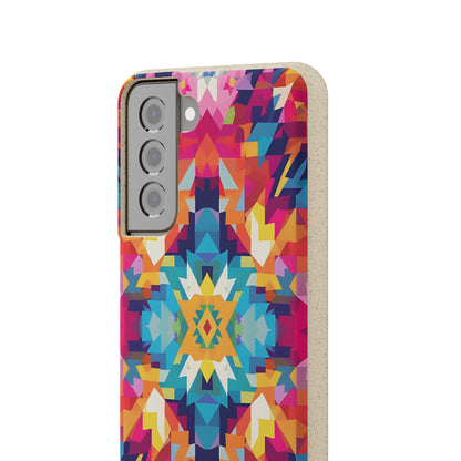 Bold, colourful pattern Biodegradable Phone Case | iPhone / Samsung