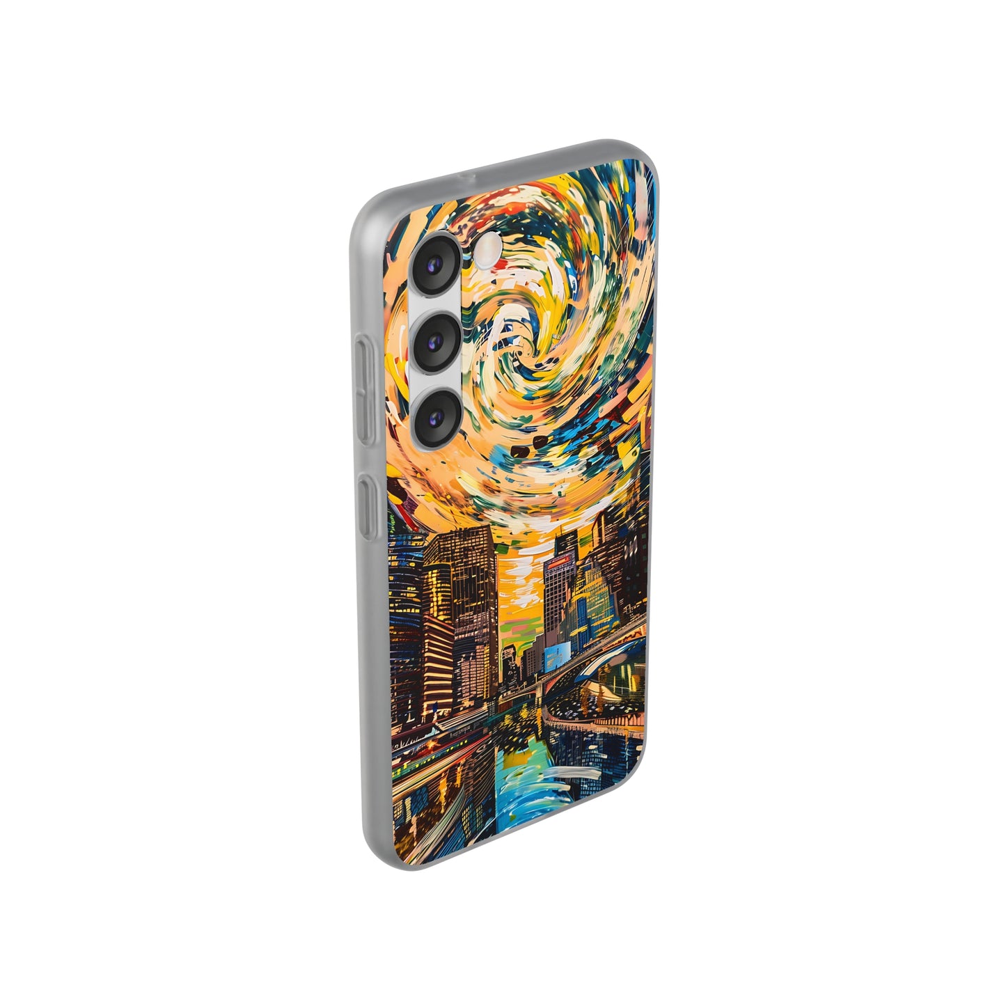 Van Gogh inspired City scene | iPhone/Samsung | Slimline Phone Case