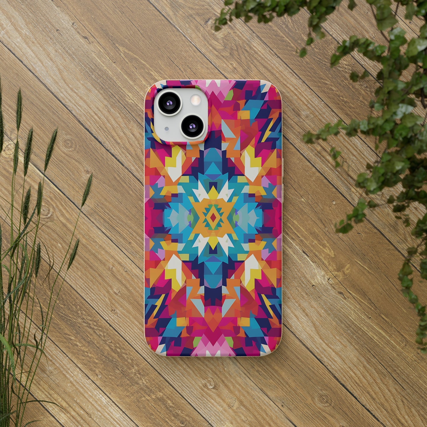 Bold, colourful pattern Biodegradable Phone Case | iPhone / Samsung