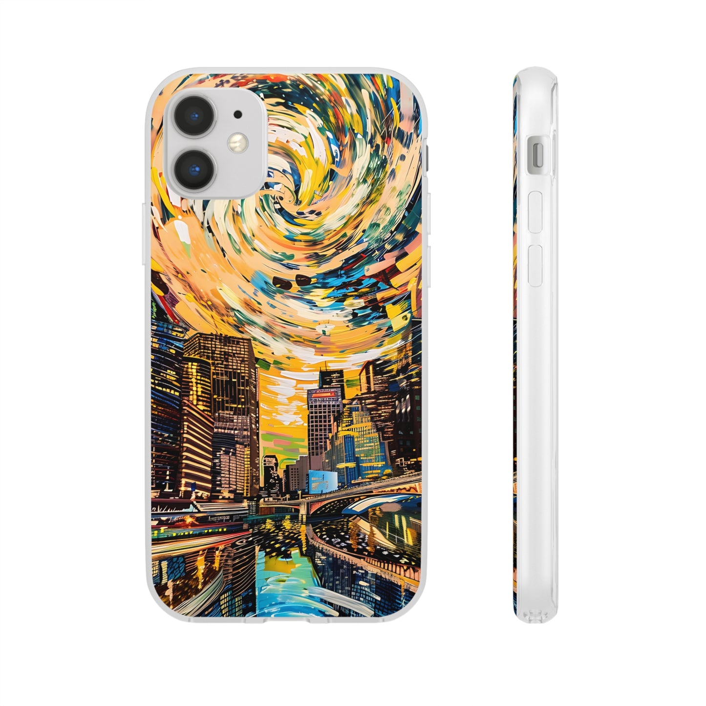 Van Gogh inspired City scene | iPhone/Samsung | Slimline Phone Case