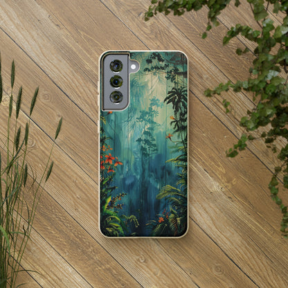 Rain Forest Clearing Scene Biodegradable Phone Case | iPhone / Samsung