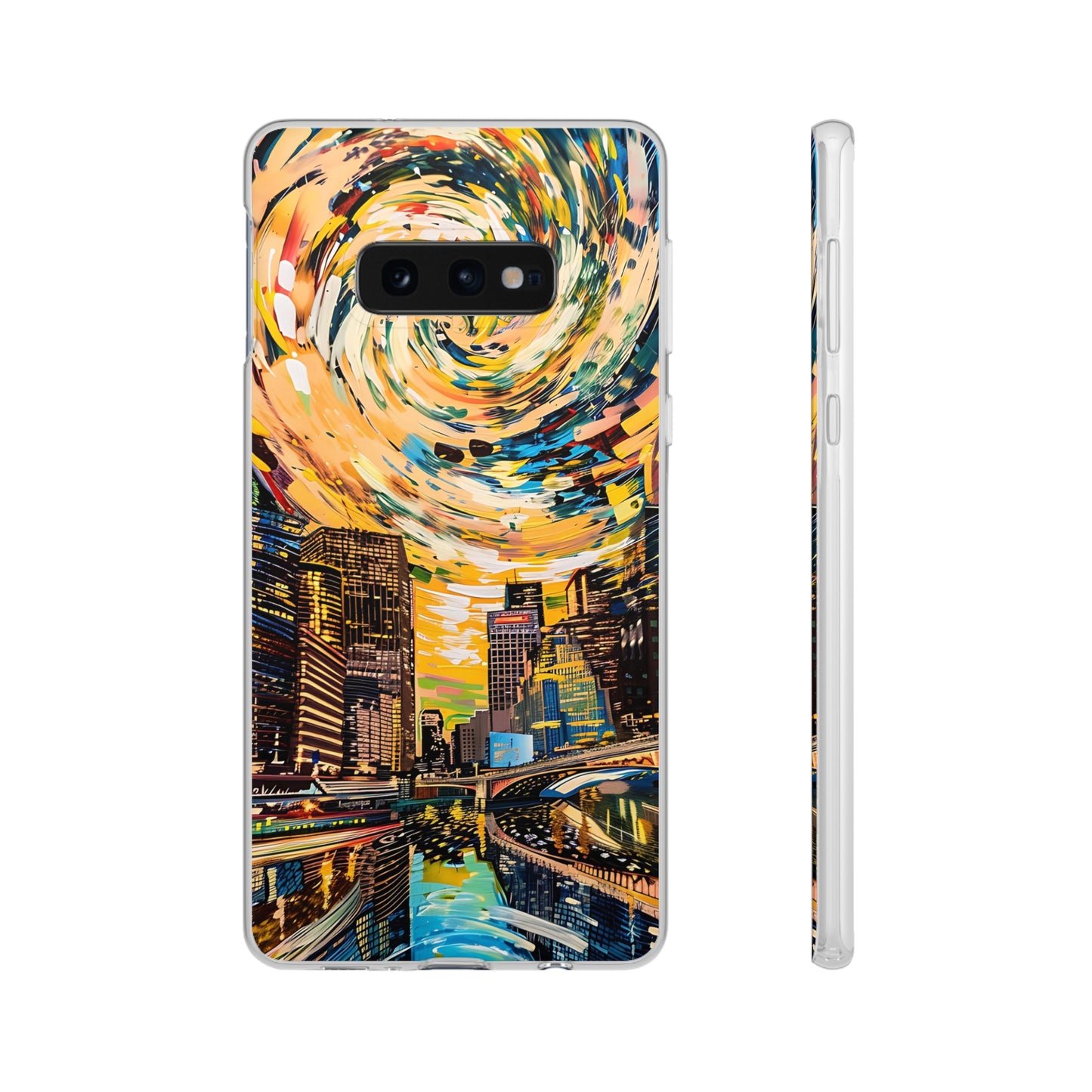 Van Gogh inspired City scene | iPhone/Samsung | Slimline Phone Case