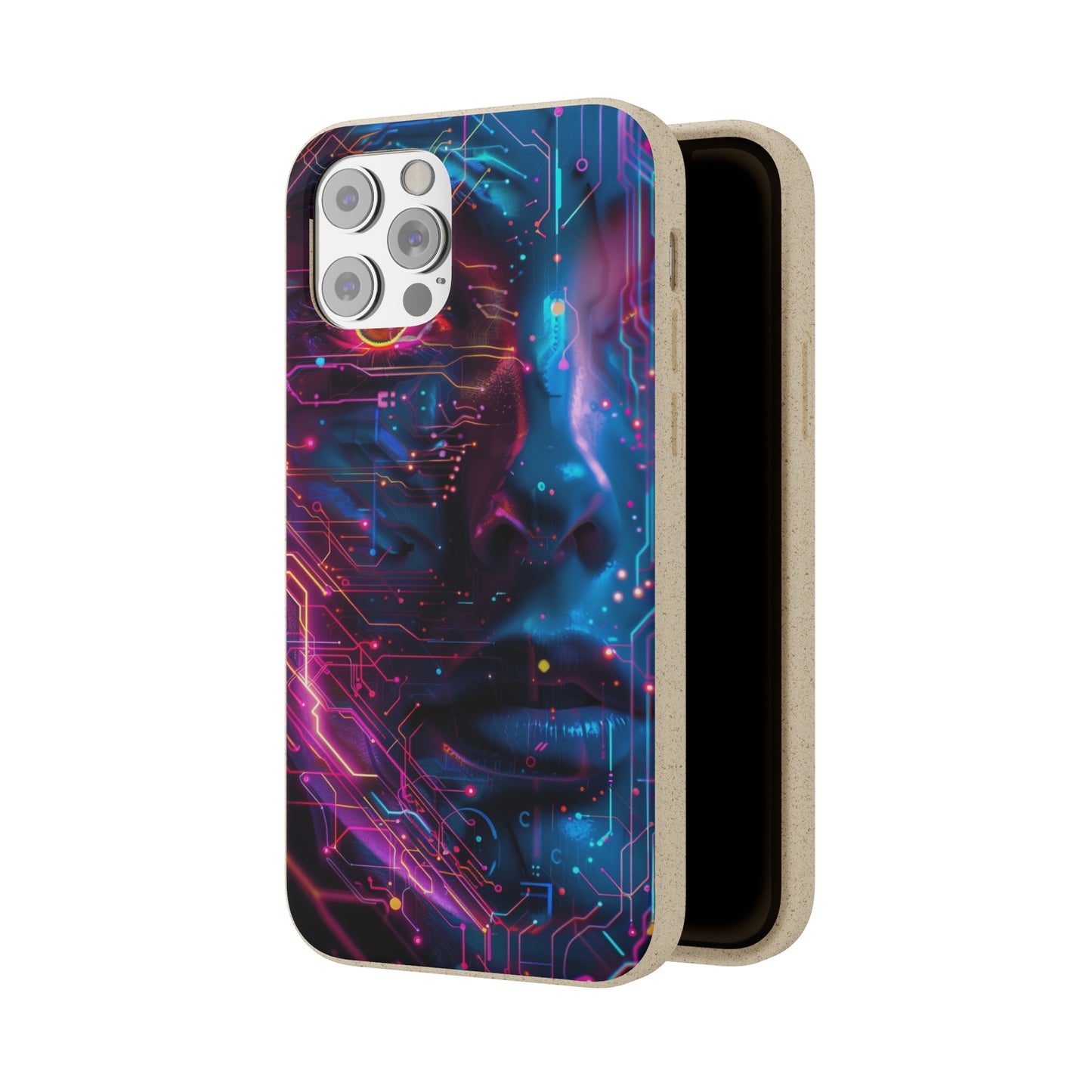 Cyberpunk woman Biodegradable Phone Case | iPhone / Samsung