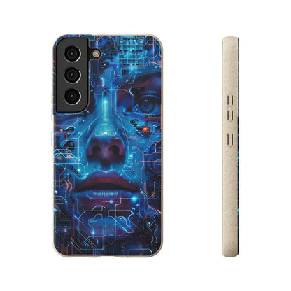 Cyberpunk woman Biodegradable Phone Case | iPhone / Samsung