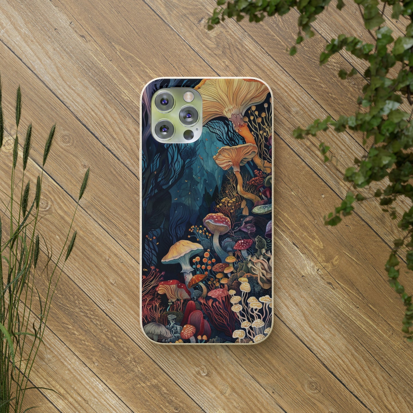 Mushroom Forest Biodegradable Phone Case | iPhone / Samsung